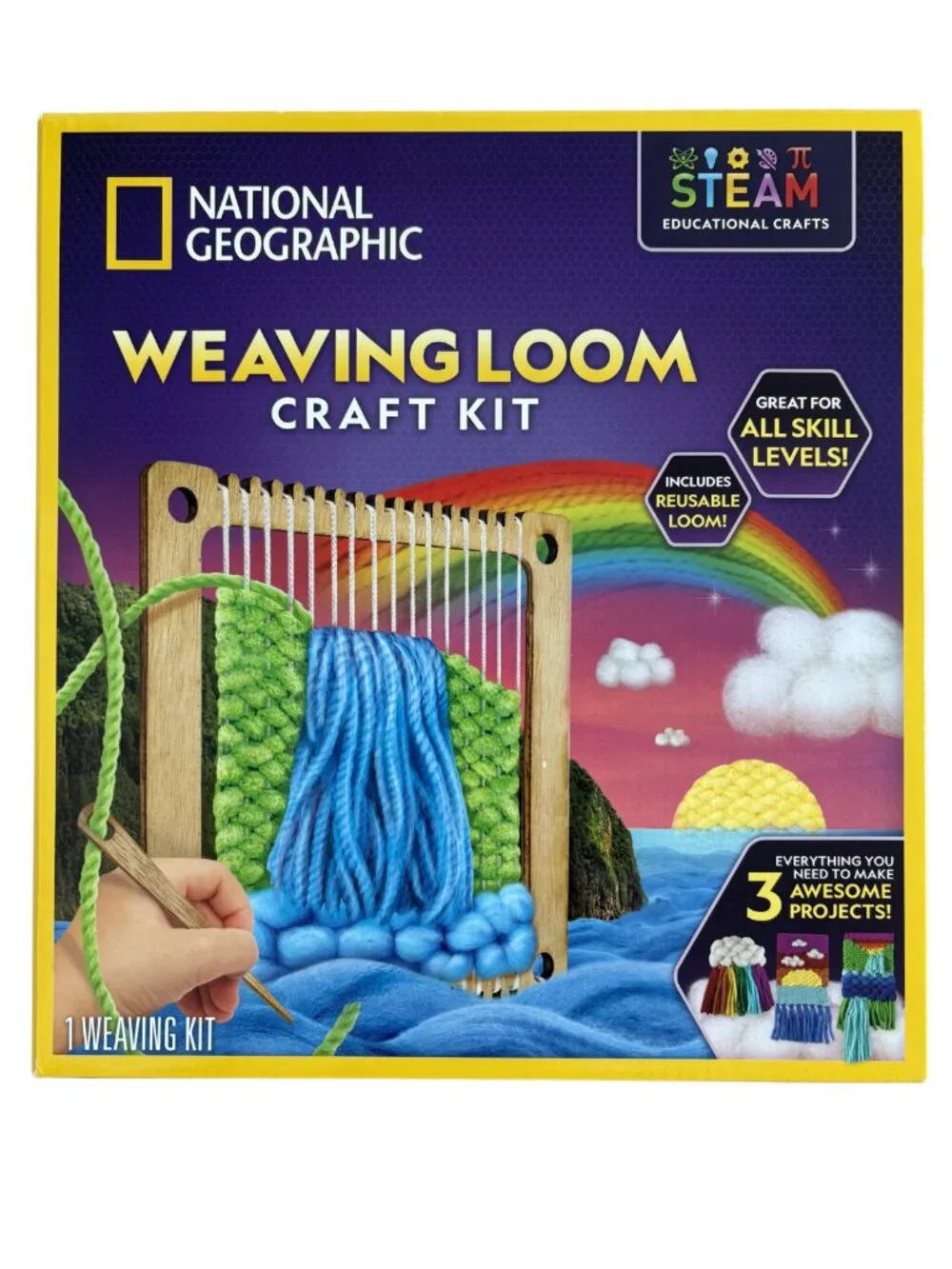 Nat Geo Weaving Loom Arts & Craft Kit | Kids STEM Toys